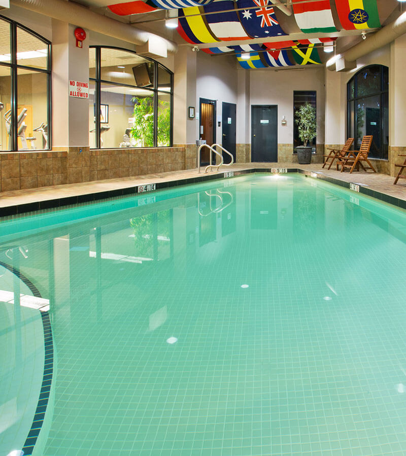 Heated indoor pool at the Holiday Inn North Vancouver